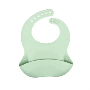 Green Silicone Baby Bib for Babies & Toddlers